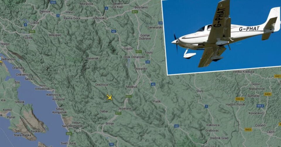 Авион исчезна од радарот во Хрватска, во тек е голема потрага