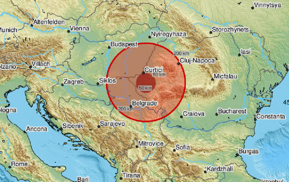 Силен земјотрес ја погоди Романија, бил почувствуван и во Белград
