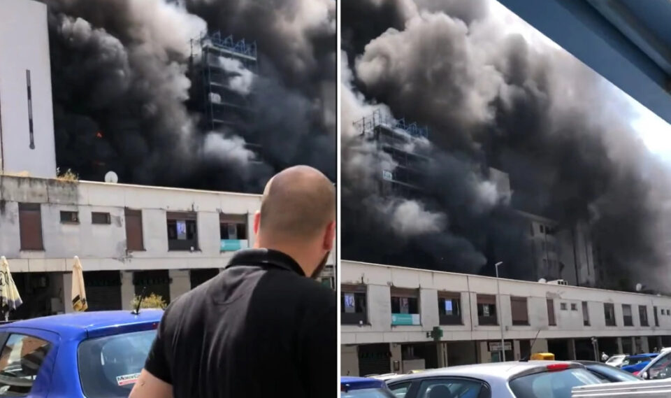 (Видео) Пожар проголта висококатница во Италија: едно лице загина, има повредени