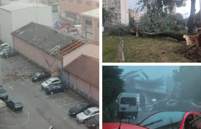 Две лица загинаа во невремето во Загреб, има многу повредени