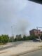 (Фото) Пожар кај депонијата во Ново Лисиче, нема опасност за ширење