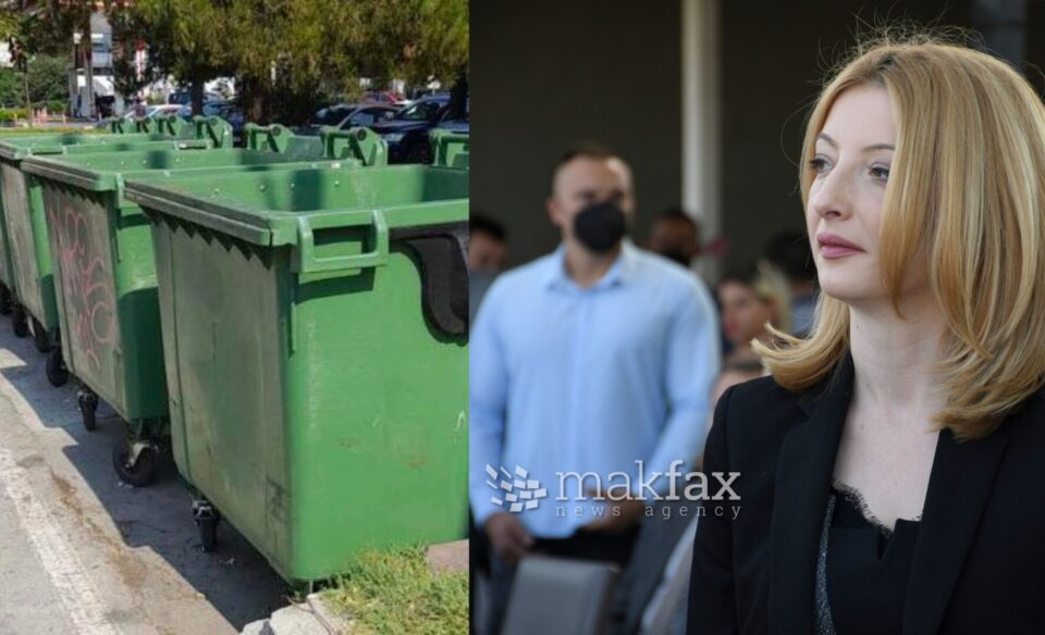 Осум празни контејнери: Извојувавме победа, кажа градоначалничката Арсовска