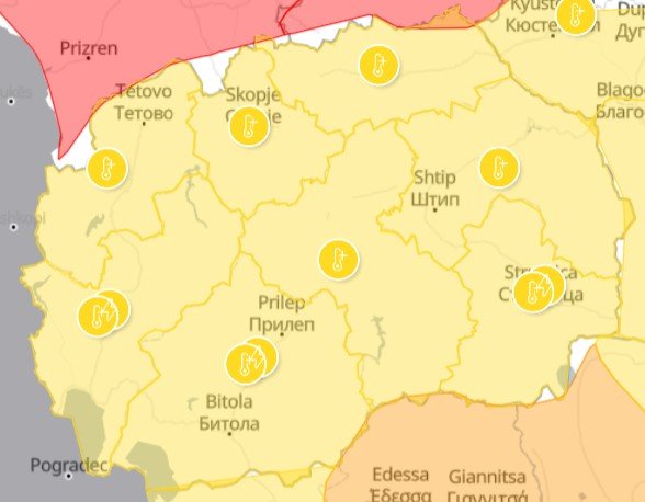 Времето денеска сончево и топло, во јужните делови се очекува невреме