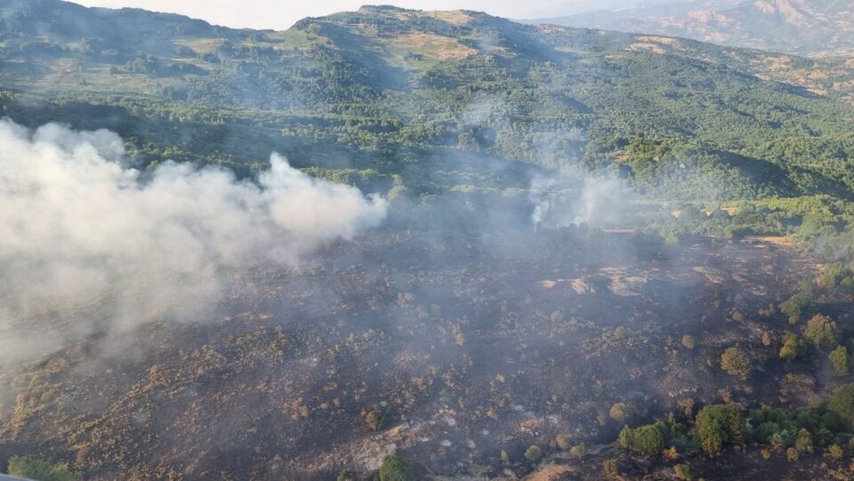 Локализиран пожарот меѓу селата Селемли и Стојаково