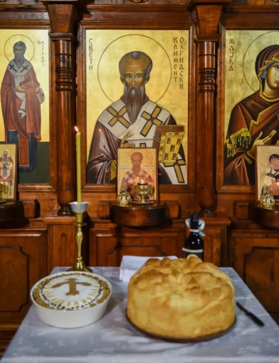 НАЈАВА /// Свети Климент Охридски Чудотворец Христијанството го има големиот свети апостол Павле како камбана на верата, а ние ги имаме и него и свети Климента. Таква била Божјата промисла, Македонија, од каде што почна апостол Павле во