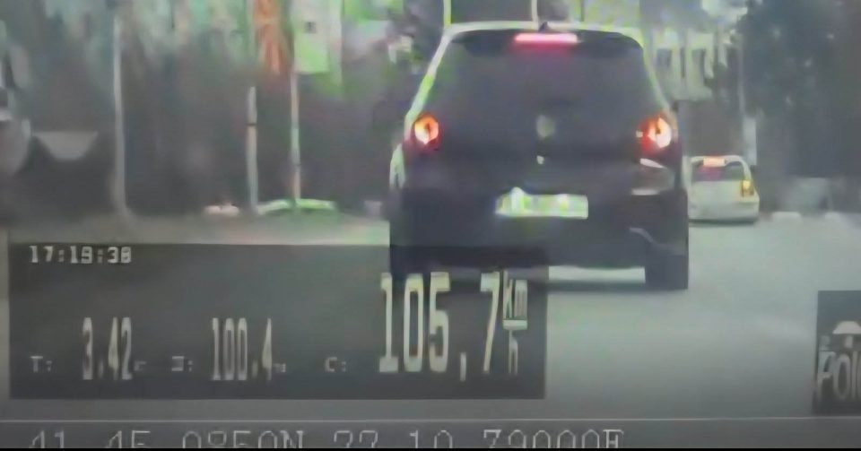 Sankcioniran stipjanec koj upravuval vozilo so brzina konstatirana od policiski presretnuvac od 105 km na cas vo naseleno mesto image.jpg